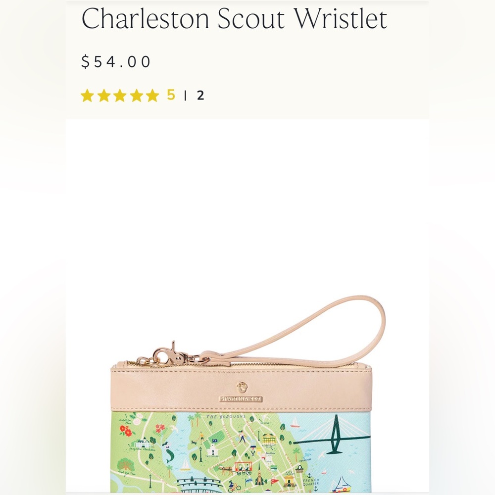 NWT Spartina 449 Charleston scout wristlet